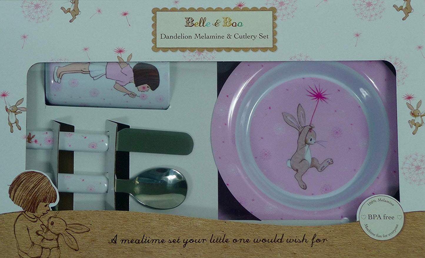 Belle & Boo Dandelion Melamine Set