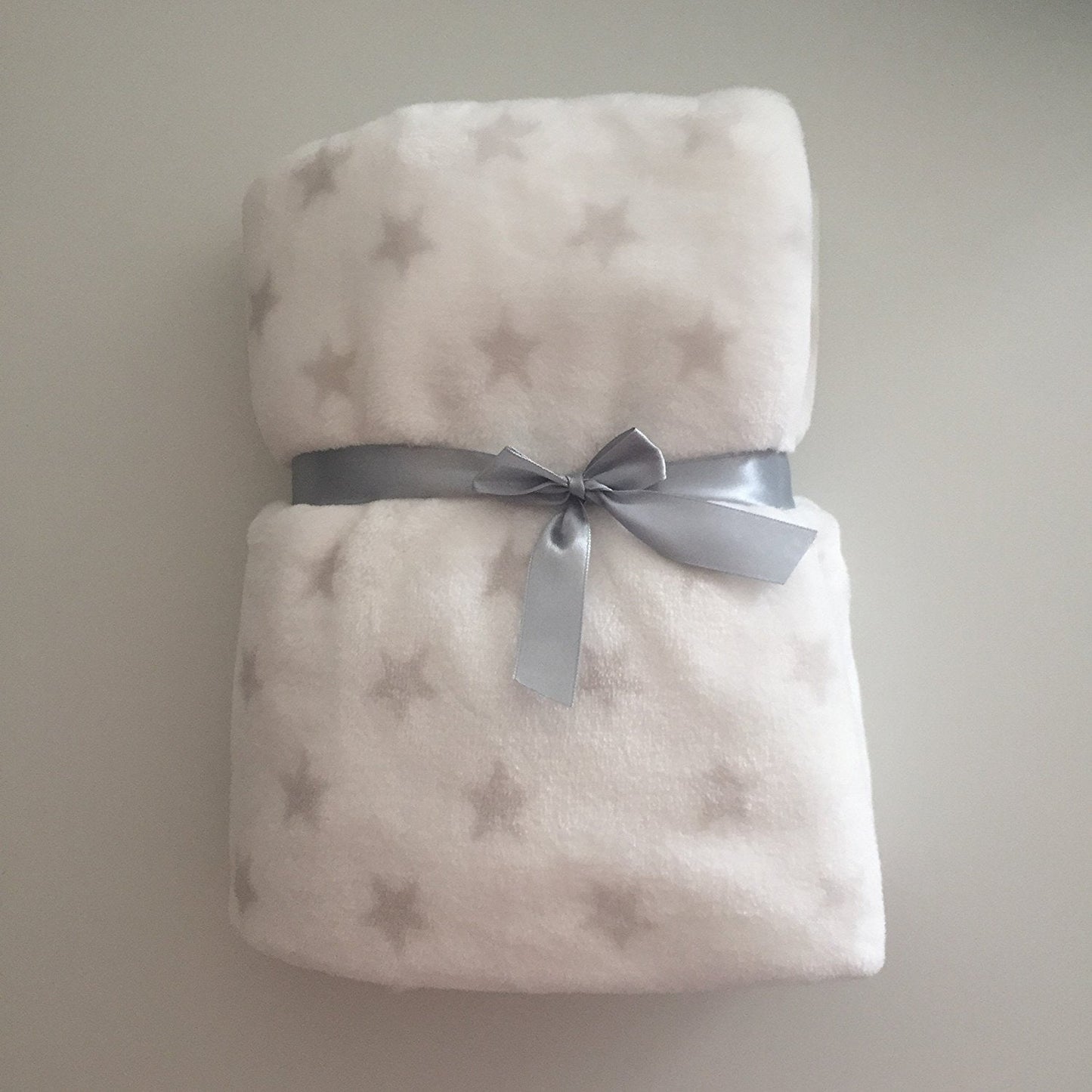 Beautiful White with Stars for Baby/Children's Blanket with Soft Toy/Plush Teddy Bear