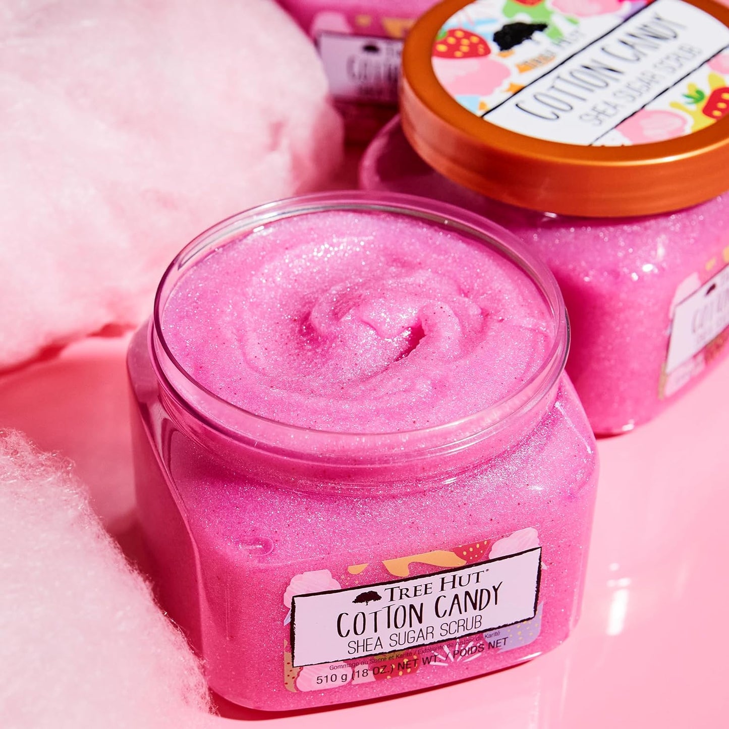 Tree Hut Cotton Candy Shea Sugar Scrub 510g Exfoliates & Hydrates Skin