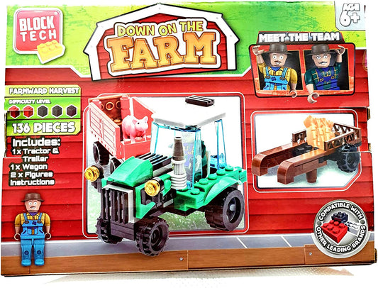 Block Tech DOWN ON THE FARM - Children Educational Fun Building