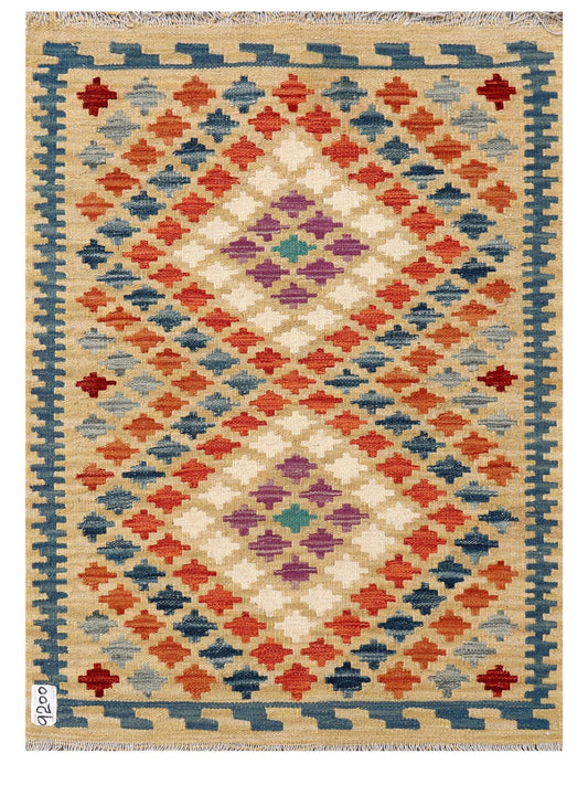 Maimana Afghanistan Kilim Rug - 110 x 80 cm