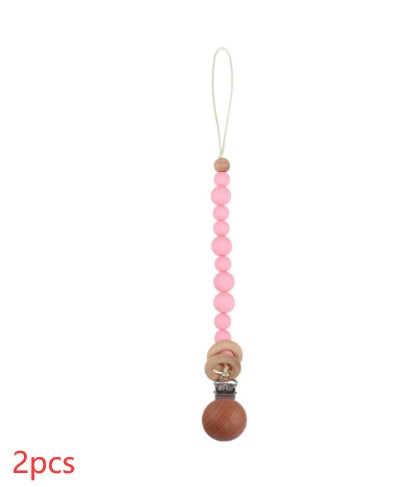 Baby Products Soothing Beech Wood Clip Pacifier Chain