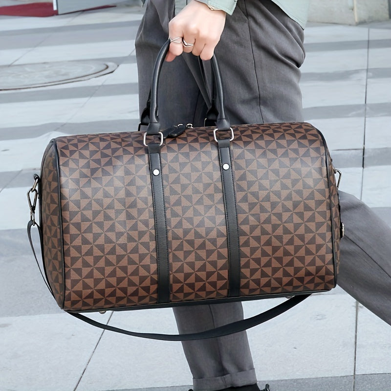 A Large Capacity Black Tote Bag for Travel, Gym, and Short Trips.