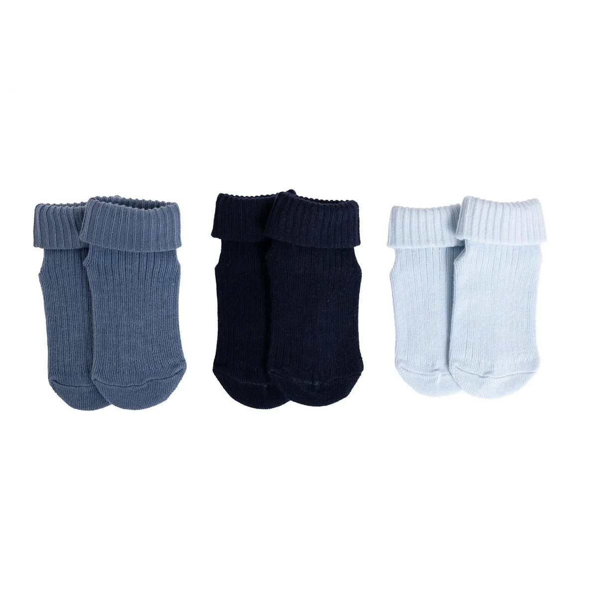 HelloBaby 3 Pack Roll-Top Baby Socks (Newborn to 12-24 Months)