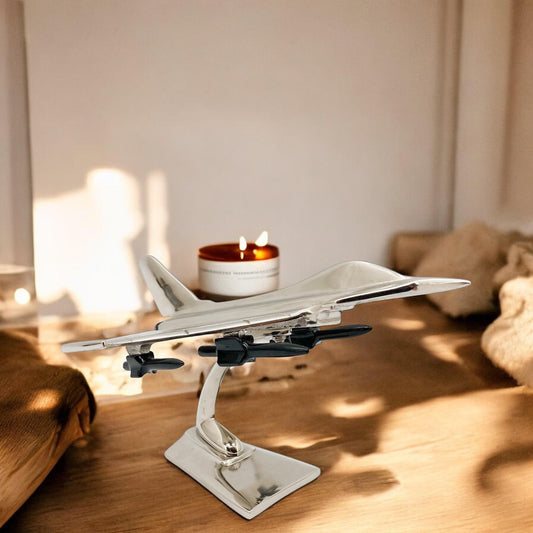 9" NICKEL PLATED MODEL PLANE