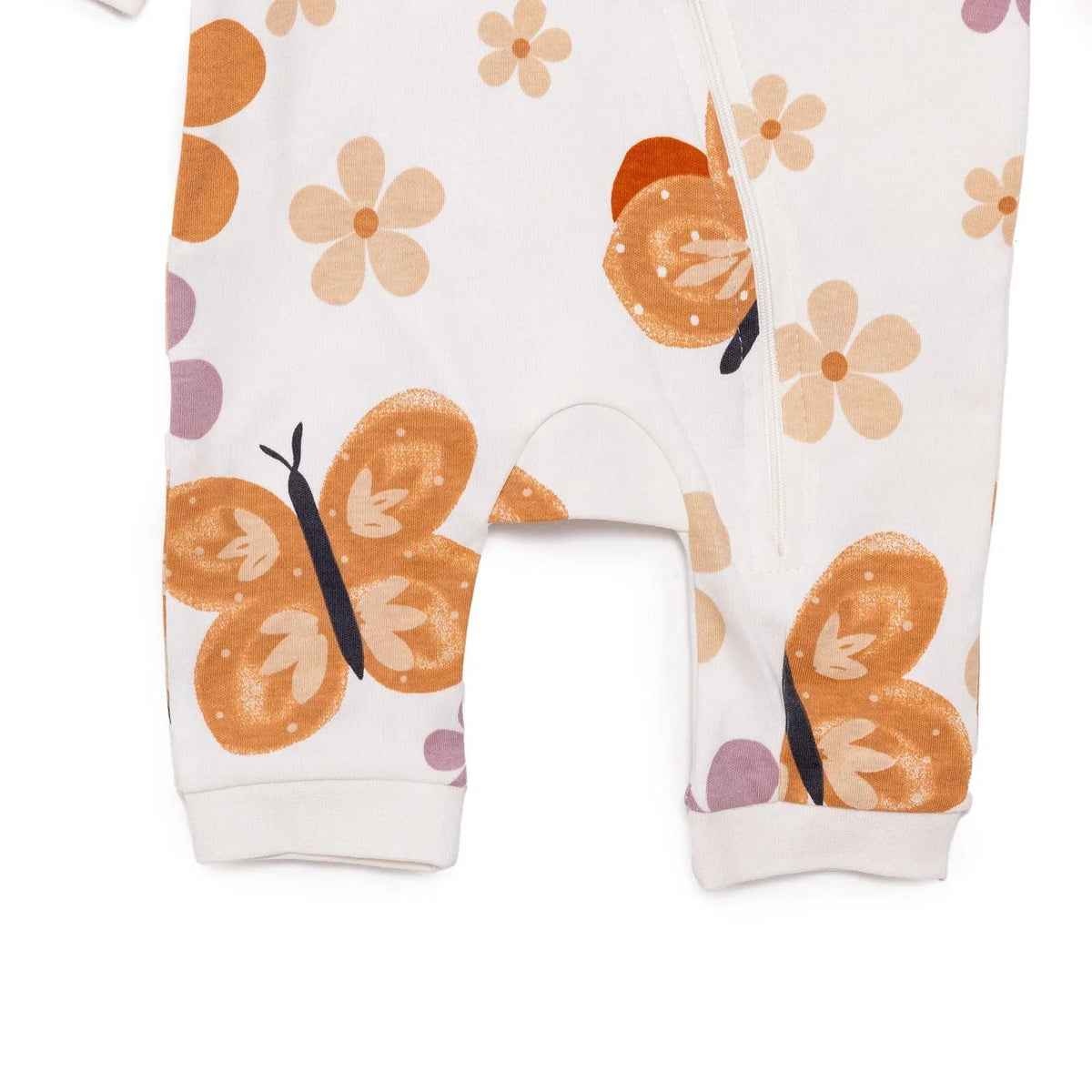 HelloBaby Butterfly Print Zip-Up Footless Baby Sleepsuit (6 Months to 3 Years)