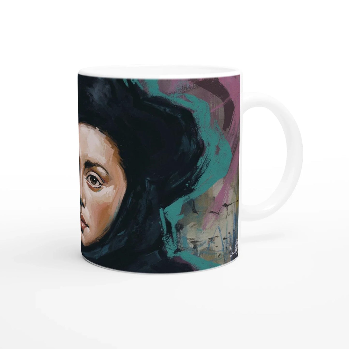 🖌️ Modern Graffiti Art Mug – Classic Masterpiece Reimagined ☕