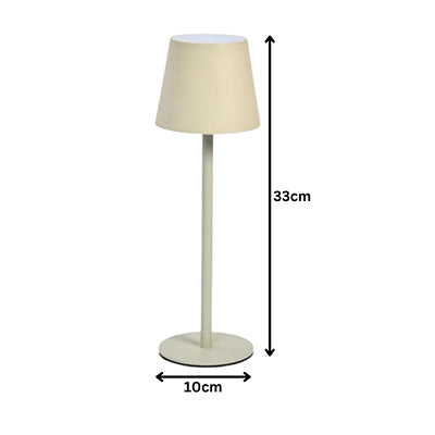 Ivory Rechargeable Table Lamp - Battery Powered