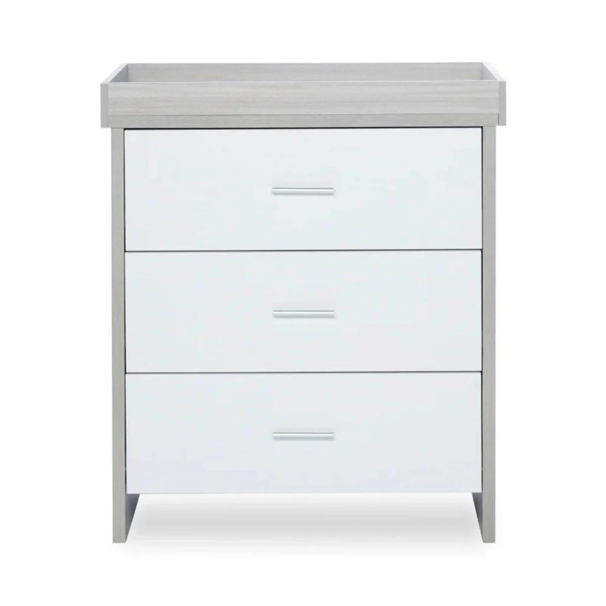 Ickle Bubba Pembrey Changing Unit & Chest - Ash Grey & White
