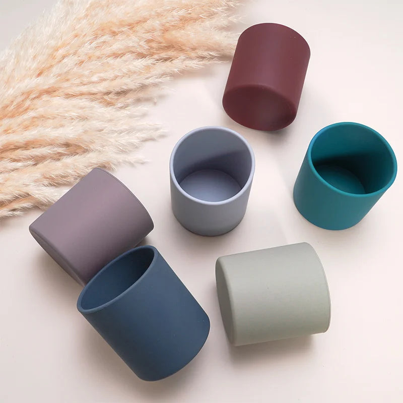 Silicone Baby Sippy Cup 220ML - Leakproof Toddler Drinking Cup