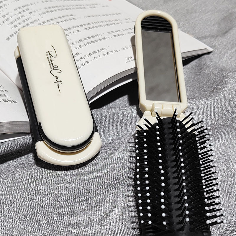 Folding Compact Portable Airbag Lens Removable Massage Comb