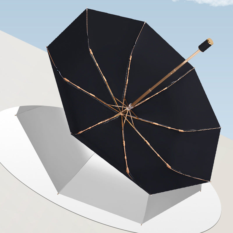 Double-layered Tri-fold Dual-use Umbrella