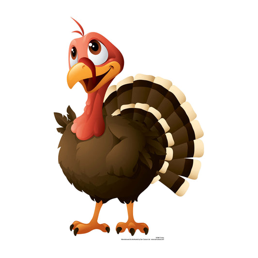 SC990 Turkey Cardboard Cut Out Height 88cm