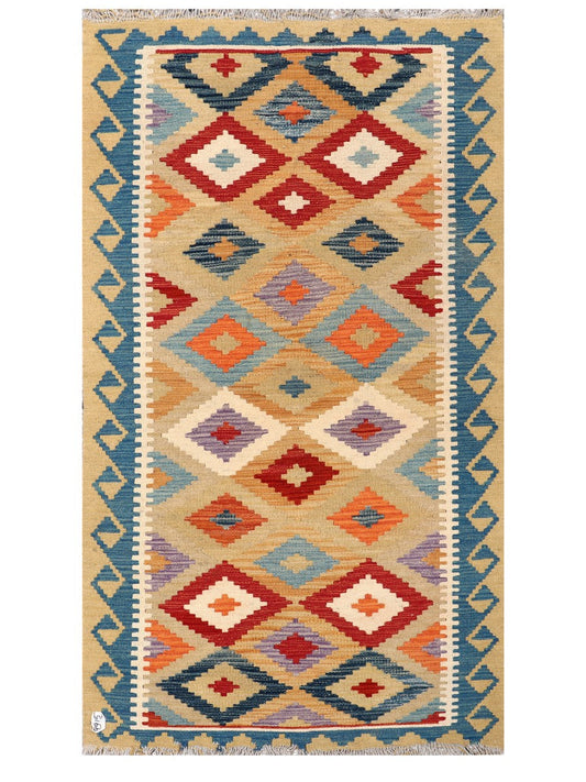 Maimana Afghanistan Kilim Rug - 189 x 107 cm