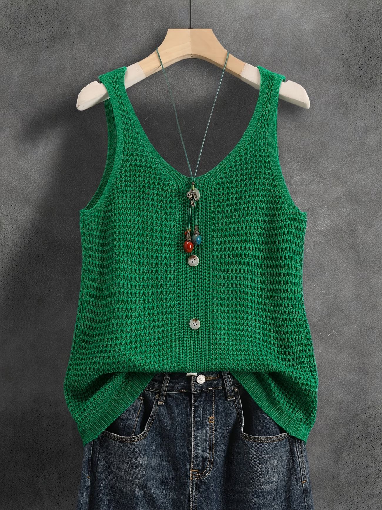 V-neck Womens Elegant Sleeveless Vest