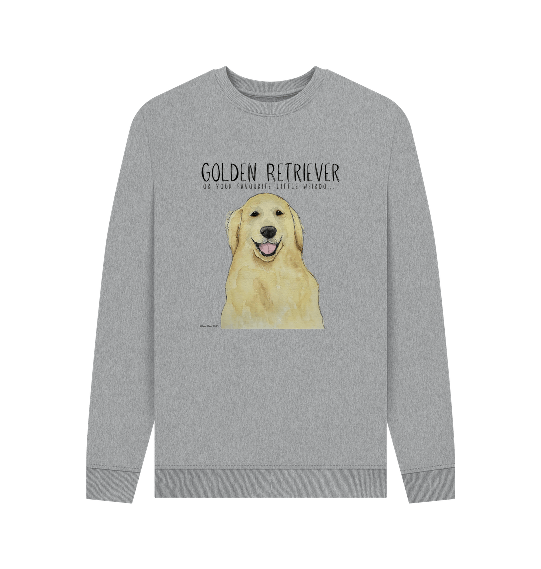 Golden Retriever Vibes: Sustainable Men’s Sweatshirt