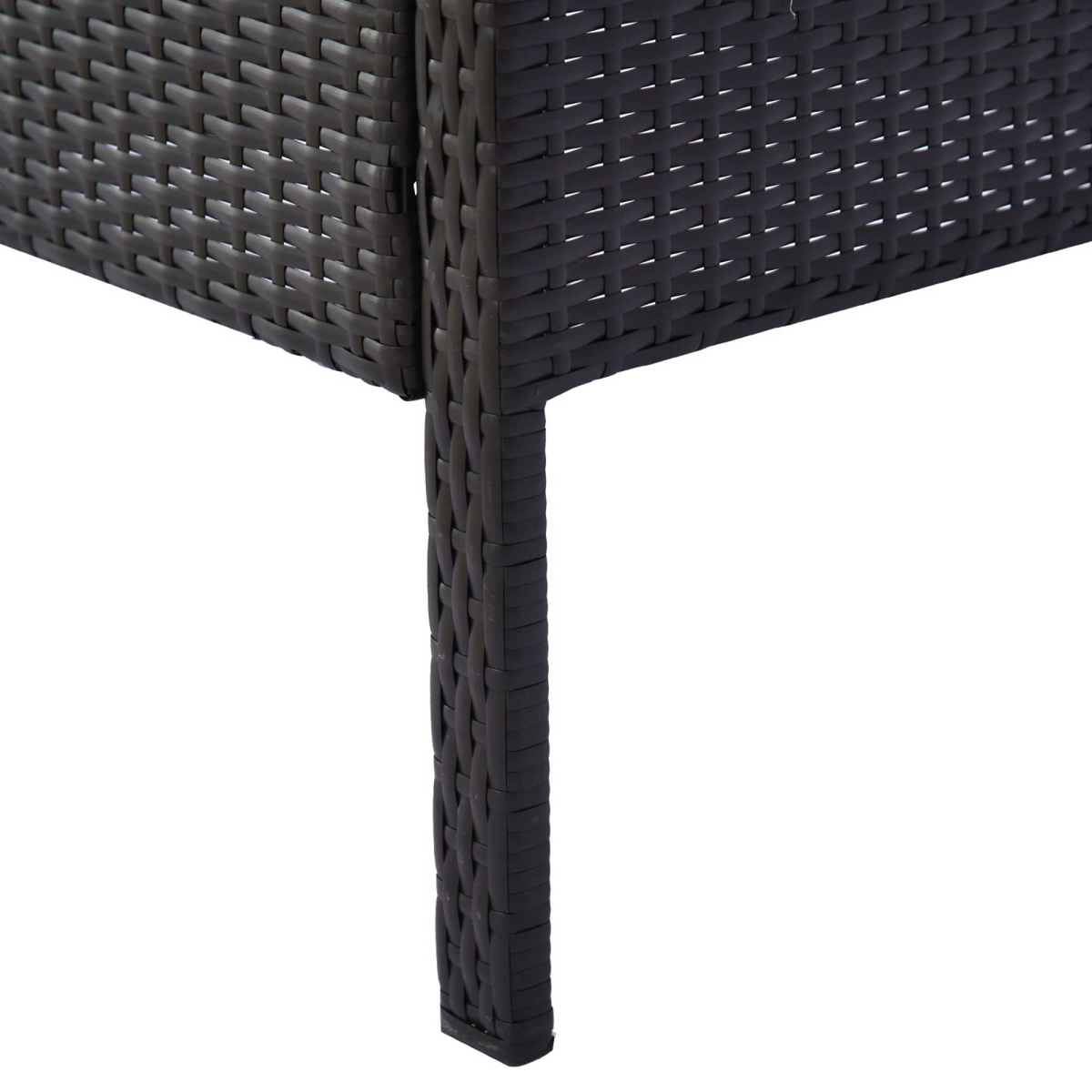 3PC Garden Rattan Bistro Set Balcony Dining Table 2 Seater Chair Outsunny