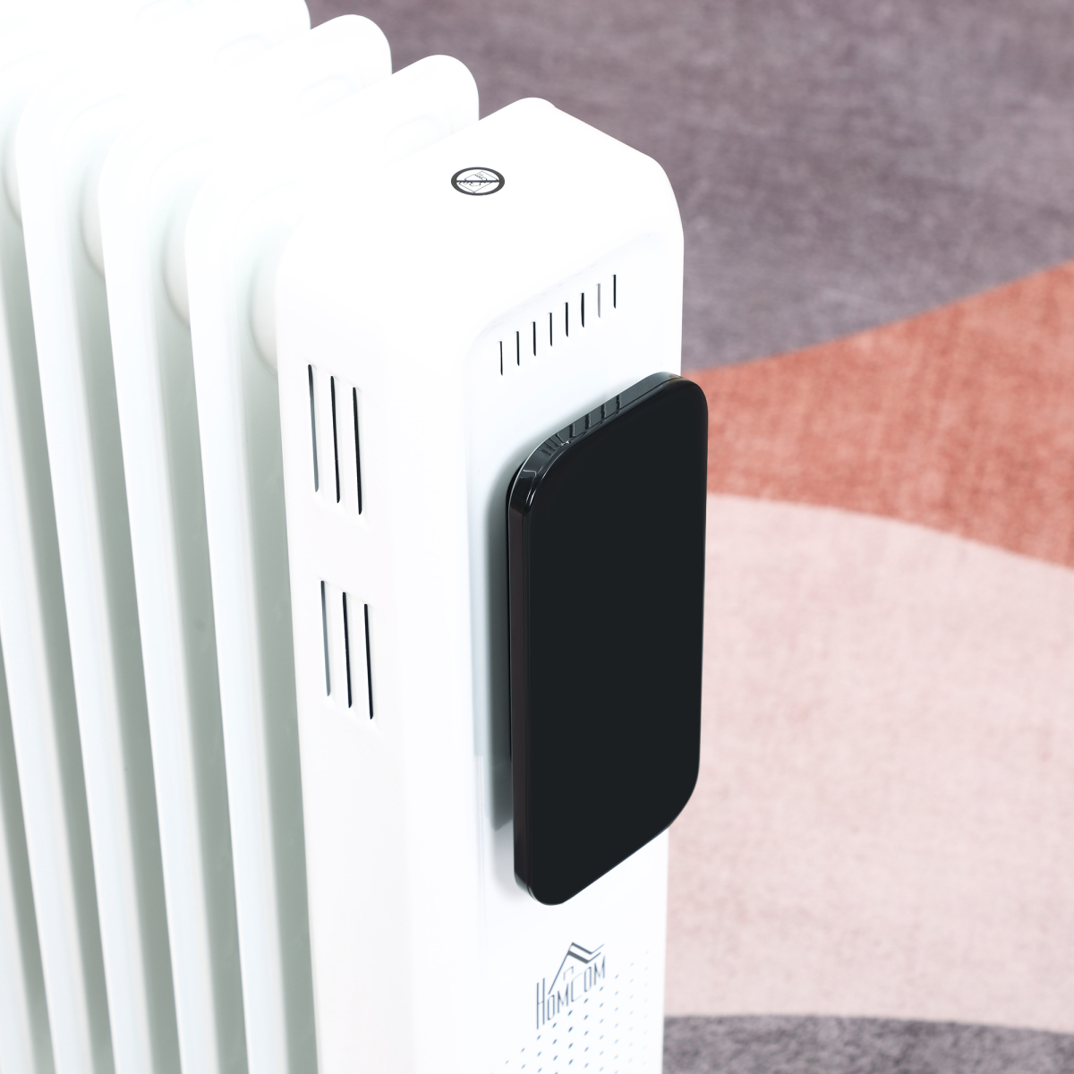 2720W Oil Filled Radiator 11 Fin 24Hrs Timer Safety Cut off Remote White