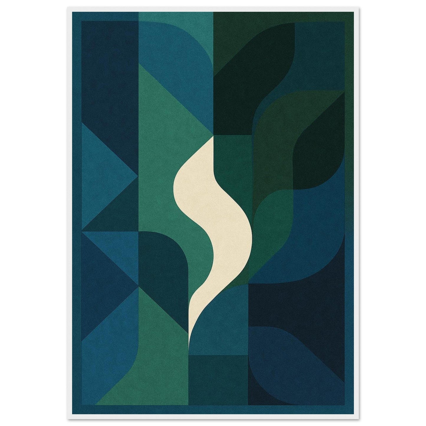 Abstract Night - Premium Matte Paper Wooden Framed Poster