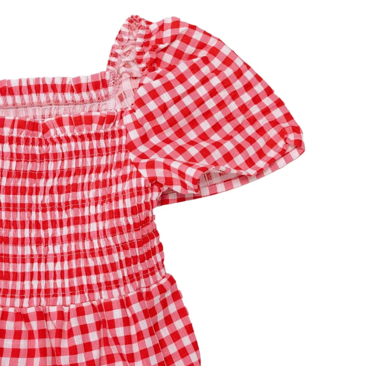 HelloBaby Shaped Neck Short Sleeve Baby Dress (6-9 Months to 4-5 Years)