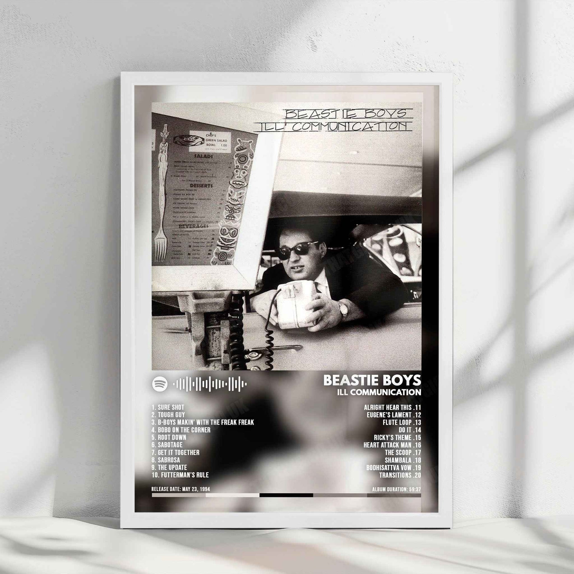 Beastie Boys "Ill Communication" Album Cover Poster - with Complete Tracklist