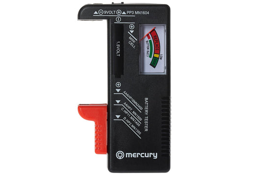 Maplin Universal Analogue Battery Tester for AA, AAA, C, D, 9V PP3 & Coin Button Cells
