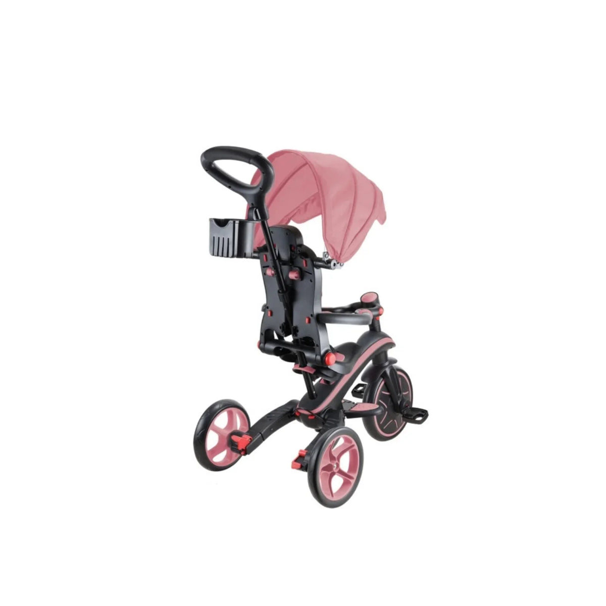 Globber Explorer Foldable 4-in-1 Trike - Deep Pastel Pink