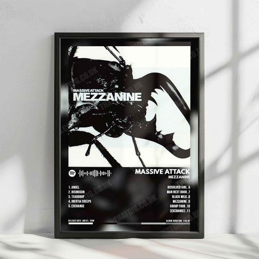 Massive Attack "Mezzanine" Album Cover Poster - with Complete Tracklist