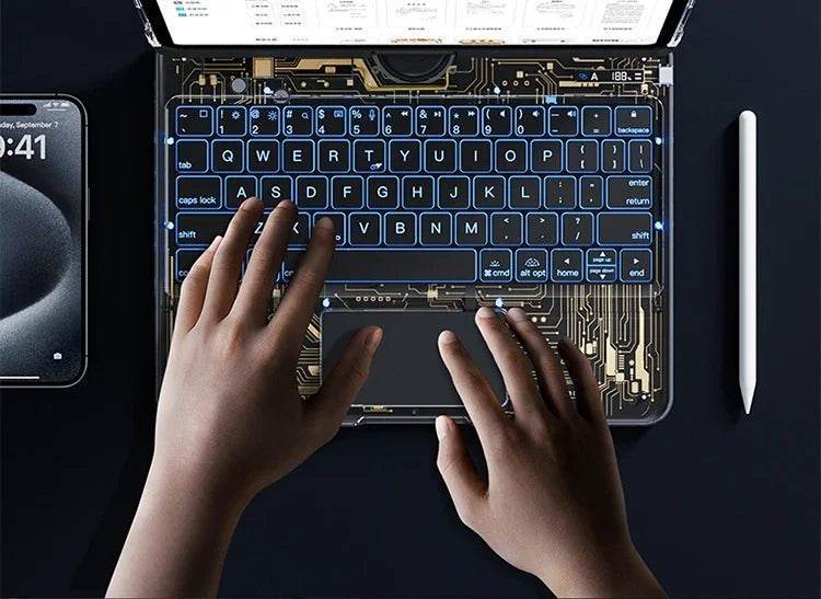 360 Swivel Keyboard Clear Case