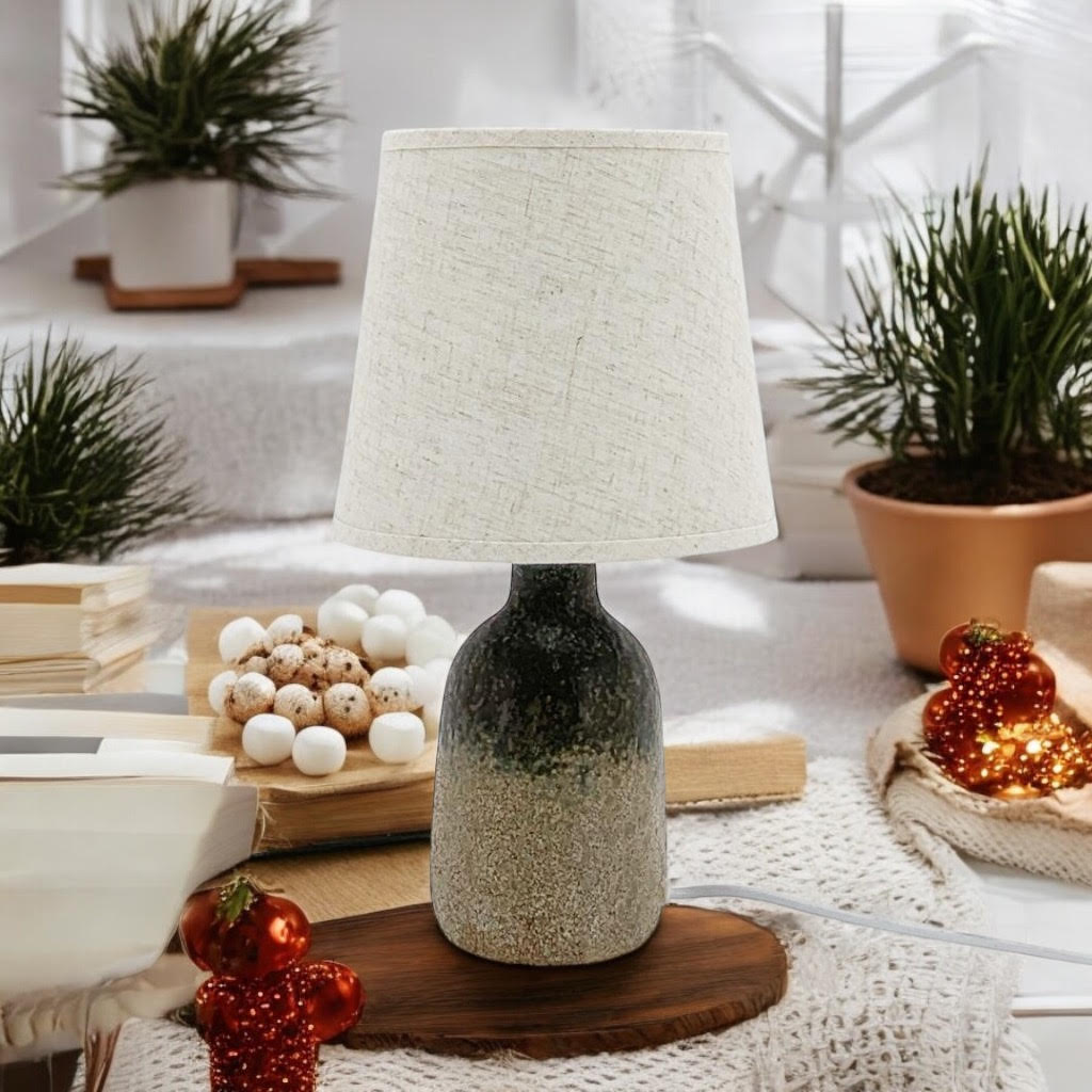 52CM HAND FINISHED LAMP AND SHADE