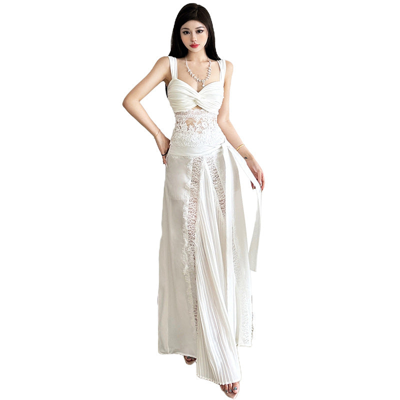 Women's Slim-fit Elegant Sheath Long Skirt Suit
