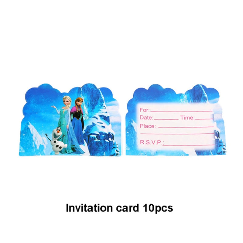 Frozen Anna Elsa Party Supplies – Disposable Plates Cups Napkins Balloons