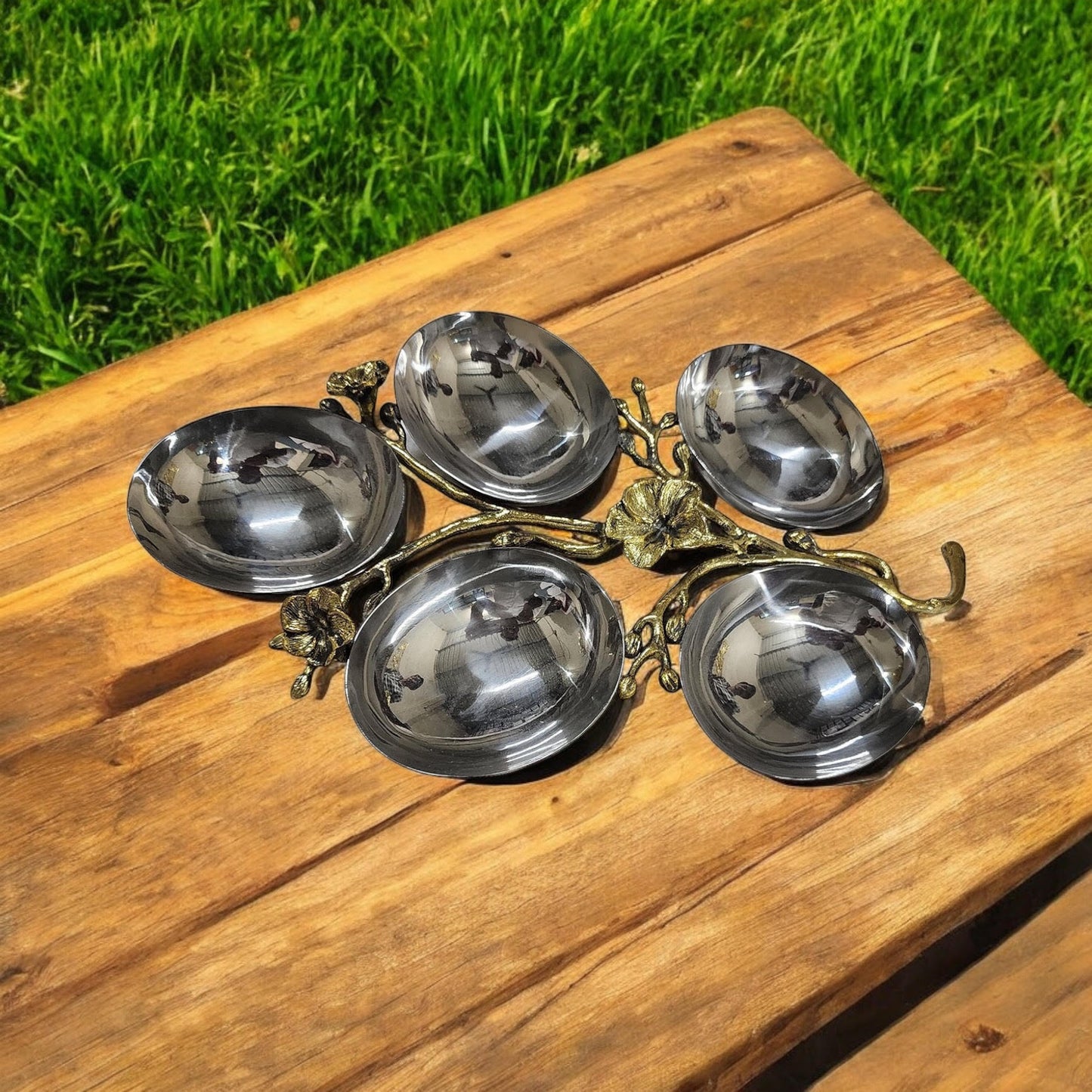 33CM BRASS FRUIT BOWLS