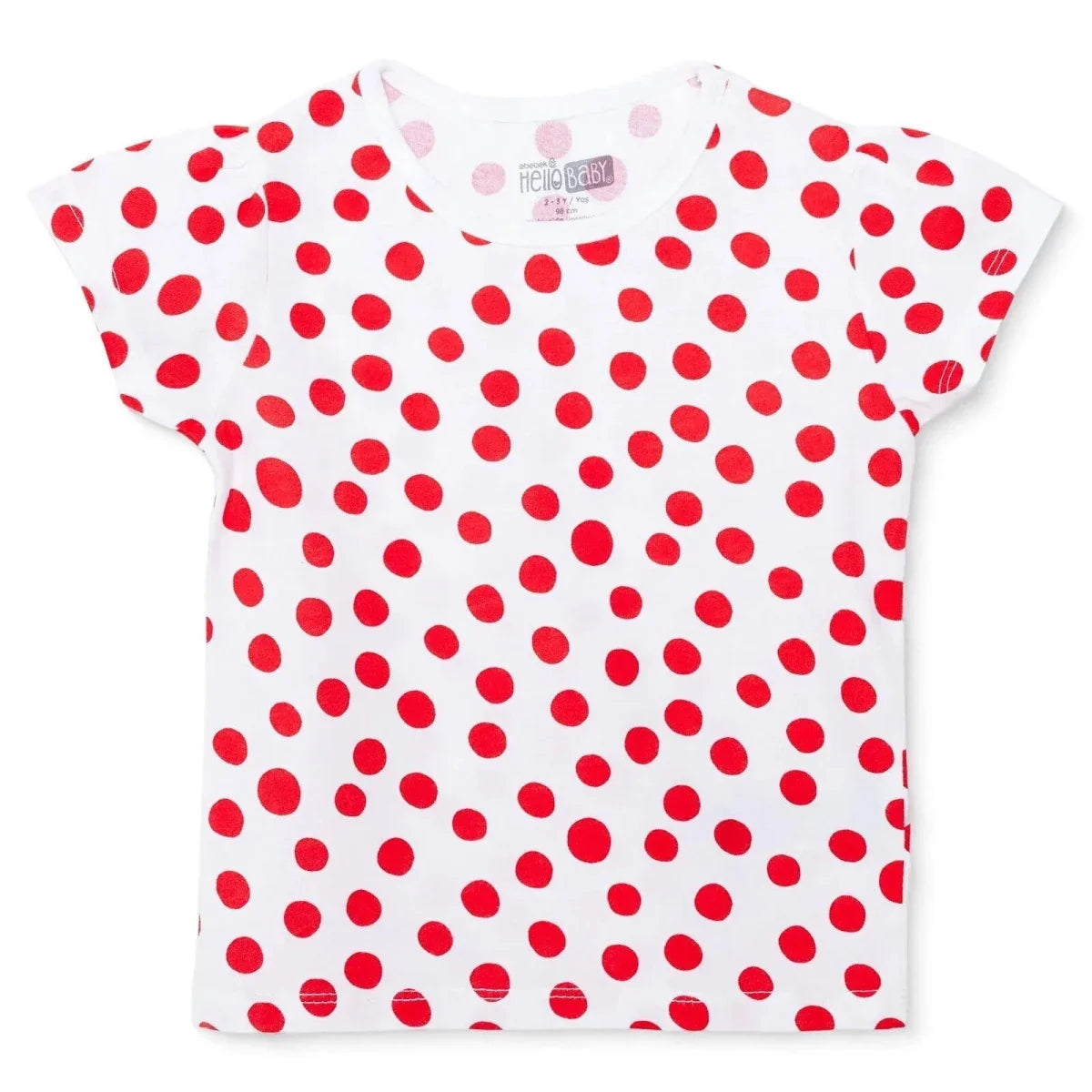HelloBaby Short Sleeve Jersey Baby T-Shirt (3-6 Months to 3-4 Years)