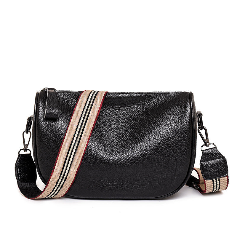Cowhide Saddle Bag Women's Fashion All-match Messenger Bag