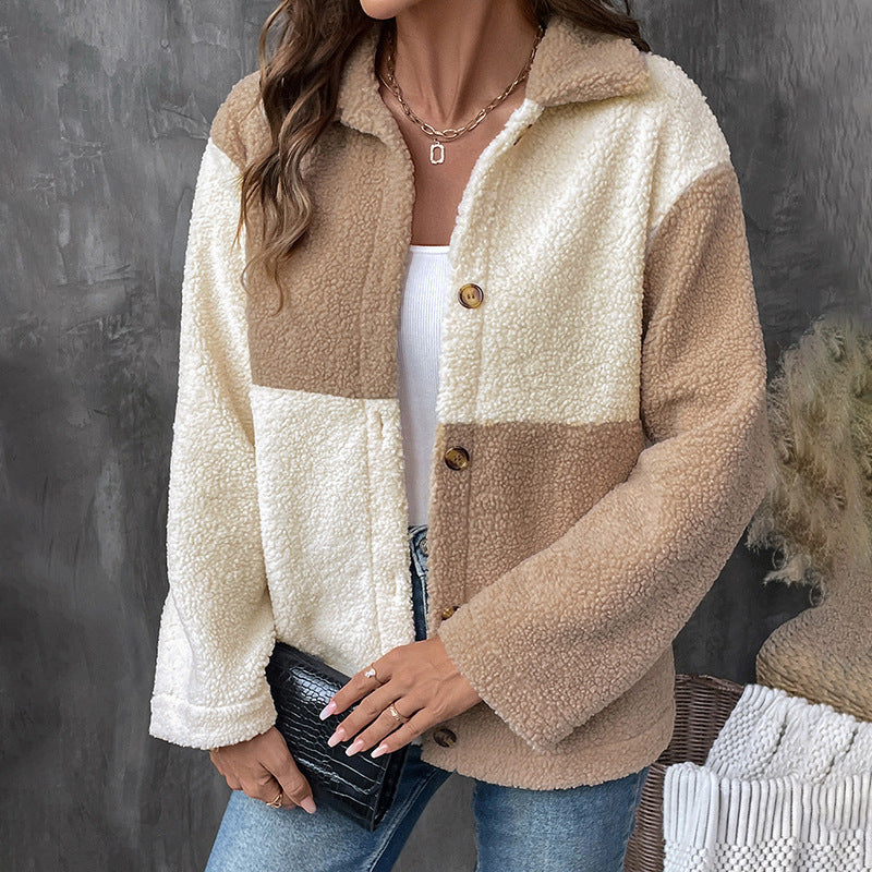 Single-breasted Lapel Casual European And American Coat