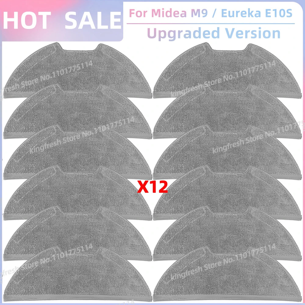 Fit For ( Midea M9, Eureka E10S, Eureka E20 Plus, Midea VCR S10 Plus, PObode A8 ) Parts Main Roller Side Brush Filter Mop Cloth