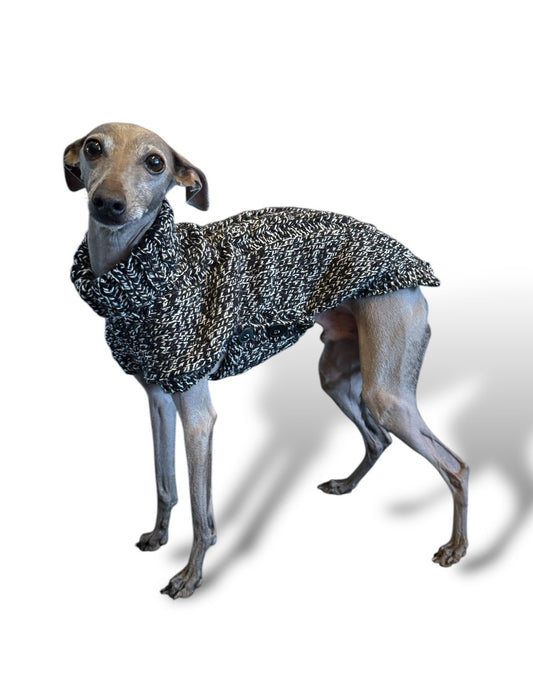 Knitted Coat - Button Up - Monochrome