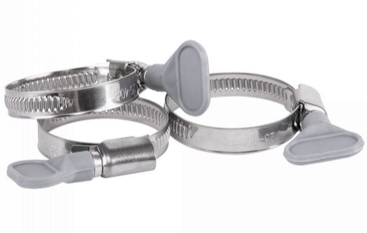 A2 Grip Hose Clip 60mm-80mm - Adjustable 304 Stainless Steel Duct Clamps Hose Pipe Clamps Air Ducting Clamp Worm Drive Hose Clamps