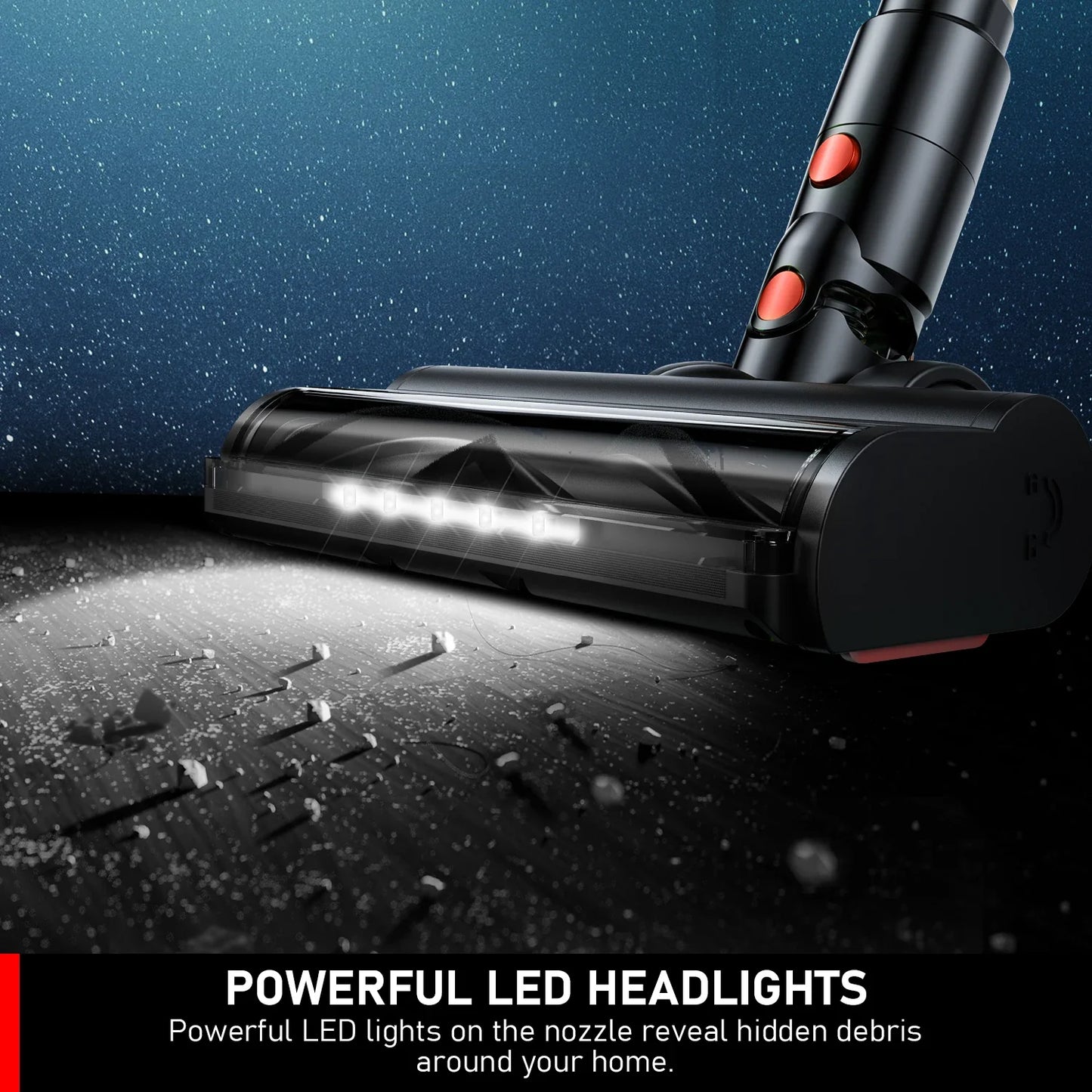 30Kpa 350W Handheld Cordless Vacuum Cleaner 8 IN 1 Powerful Suction Stick Vacuum 1.5L Dust Cup for Pet Hair/Carpet/Hard Floor