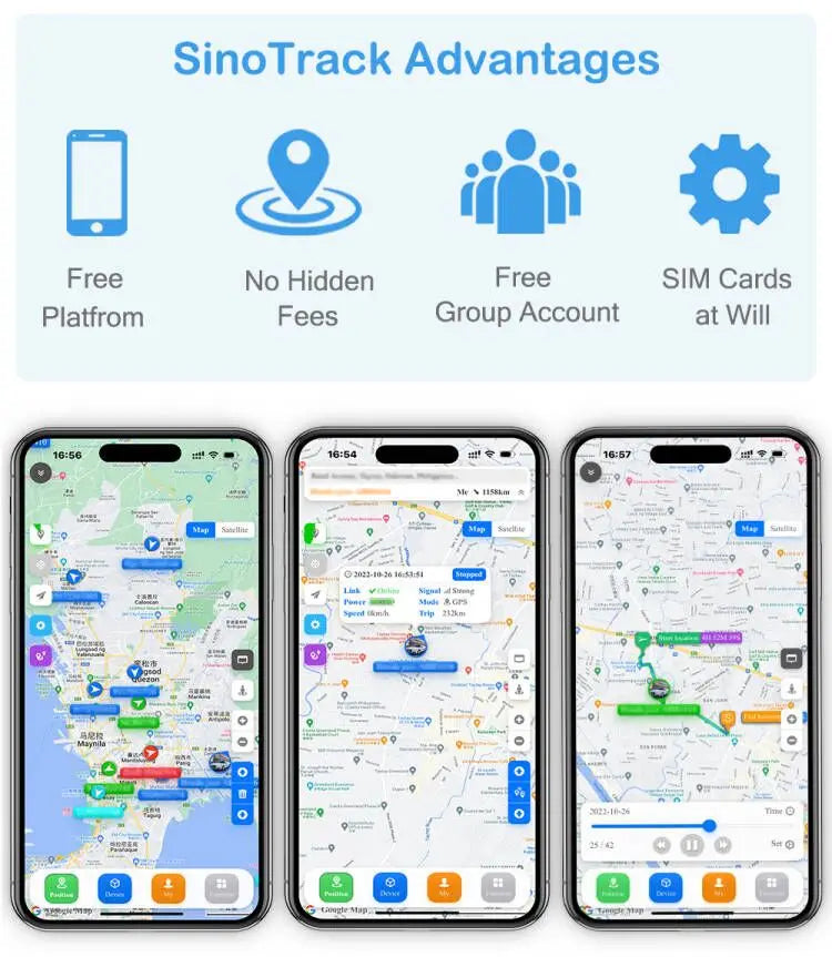 OBD2 GPS Tracker Plug & Play Car Tracking Device with App (iOS & Android)