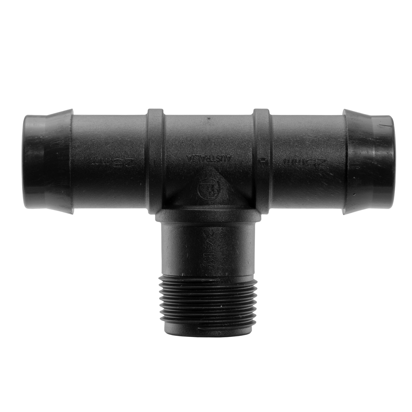 IBC 2 S60X6 Cap with 25mm Barbed Tee BSP Thread Fitting Drip Irrigation Fitting