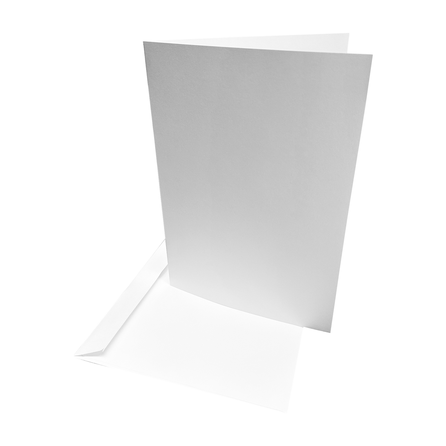 A4 Card Blanks with Envelopes | 10 Pack | 300gsm White Card | A3 Folded to A4 | Pre-Folded & Creased | Stella Weds.