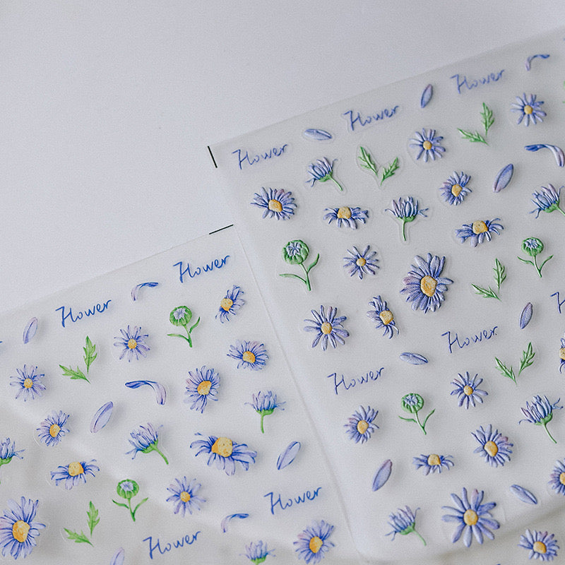 Hello Claws | Purple Daisy Nail Deco Sticker