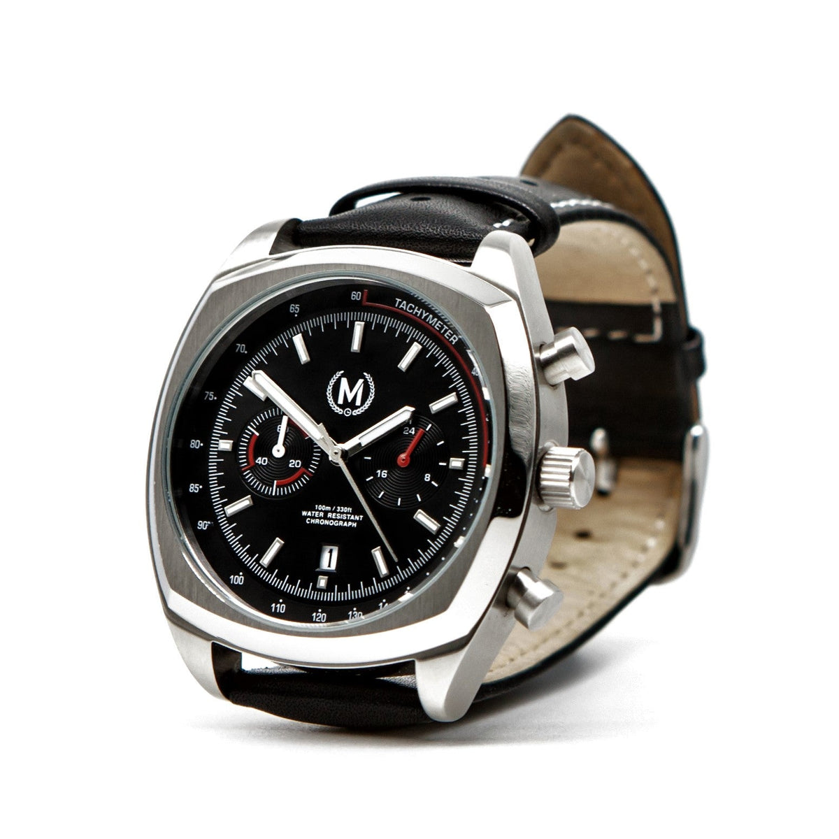 Classic Driver Chronograph, Black And Red Strap