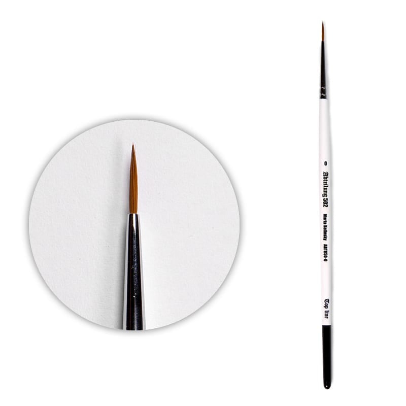 Abteilung 502 TOP LINE Kolinsky Sable Brush 0 (ABT850-0)
