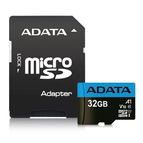ADATA Premier Class 10 UHS-I MicroSD Card with Adapter - 32GB to 512GB