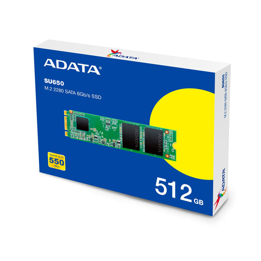 ADATA Ultimate SU650 M.2 2280 SATA3 SSD RW 550/510 MBs - Up to 1TB