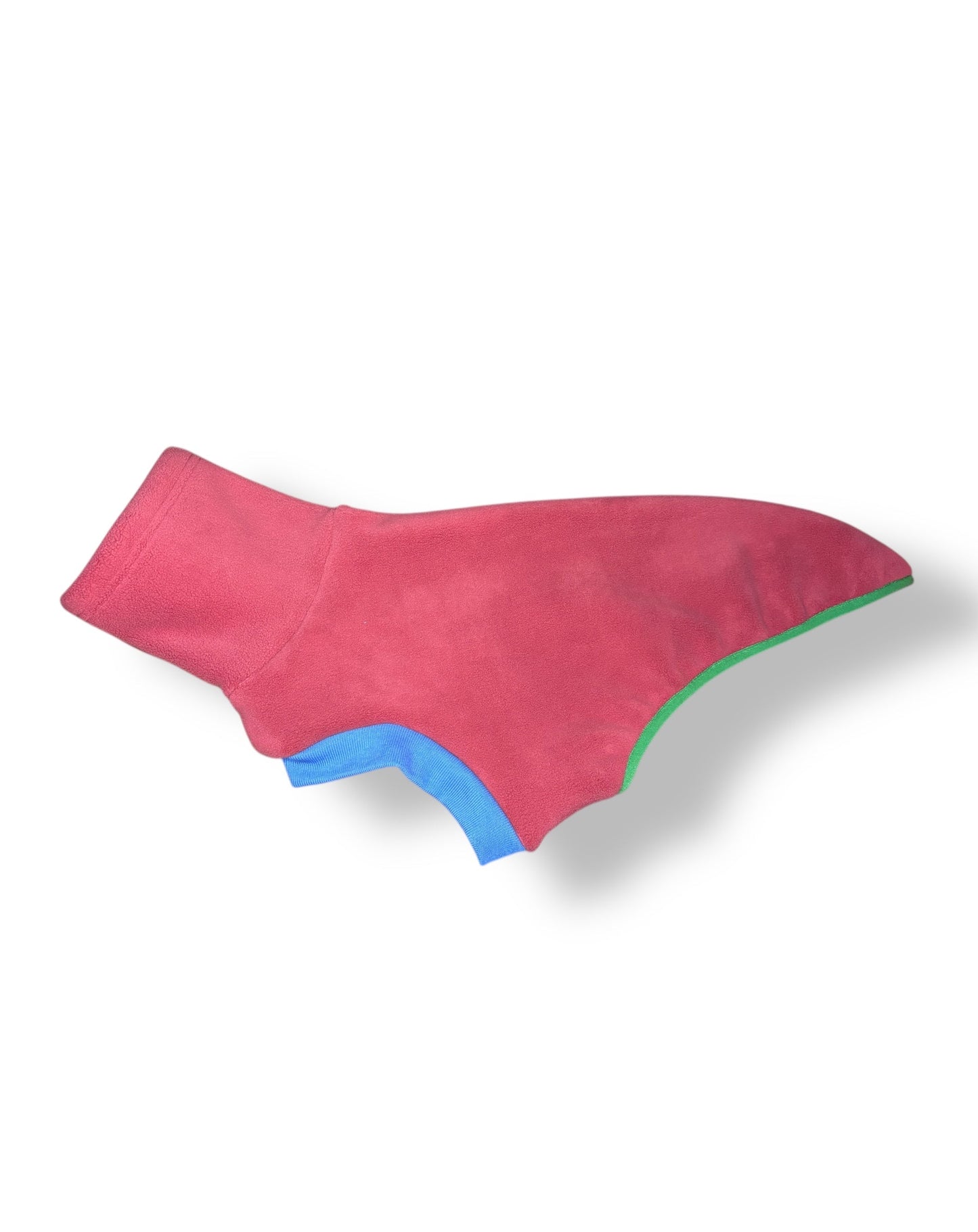 Open-Leg Fleece Vest - Coral