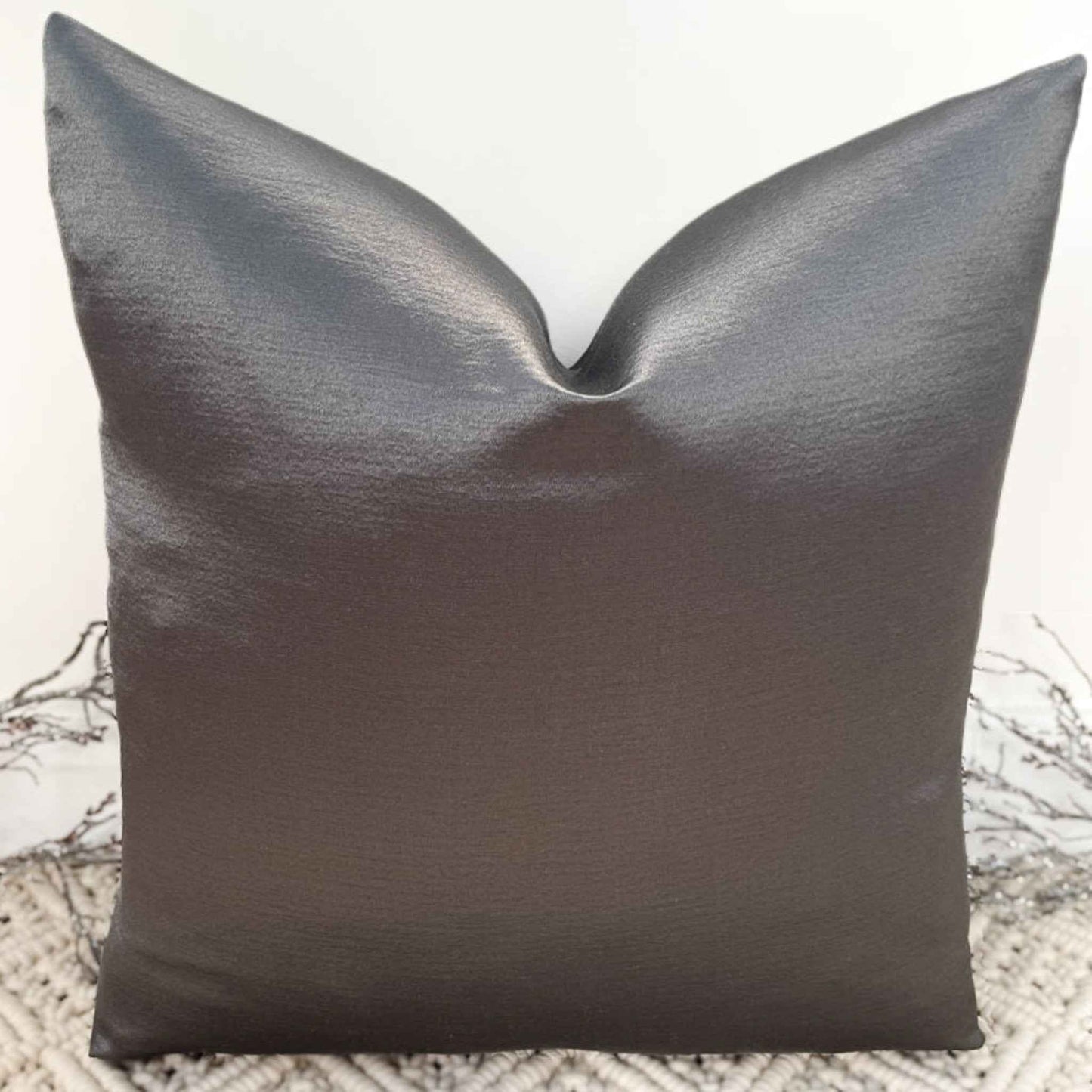 The Couture Cushion - The Charcoal Laura - Style No. 101